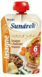 Sunárek lasagne s hovězím masem 120 g porovnat ceny