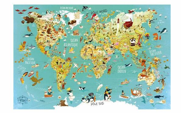 Vilac Puzzle mapa světa 500 dílků porovnat ceny