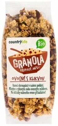 Country Life Granola - Křupavé müsli ovocné s klikvou BIO 350g porovnat ceny