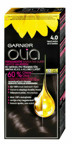 Garnier Olia barva na vlasy 4.0 Tmavě Hnědá 100g porovnat ceny