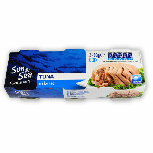 Tuňák ve vlastní šťávě 3x80g Sun&Sea porovnat ceny