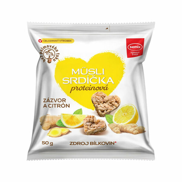 SEMIX Proteinová srdíčka se zázvorem a citronem 50 g porovnat ceny