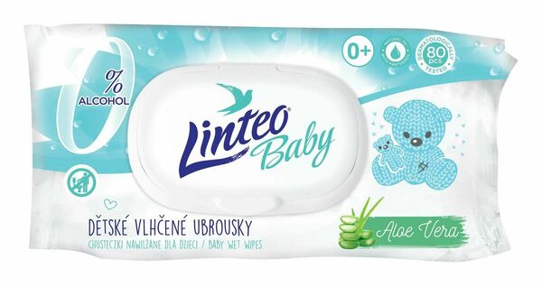 Linteo Baby Vlhčené ubrousky s Aloe Vera 80ks porovnat ceny