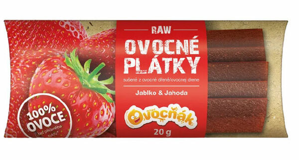 OVOCŇÁK plátky Jablko-Jahoda 20g porovnat ceny