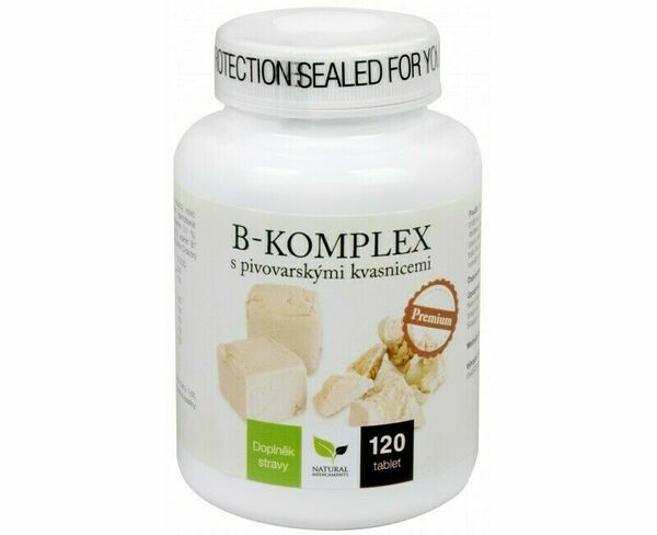 Natural Medicaments  B-komplex s pivo.kvasnicemi Premium 120 tablet porovnat ceny
