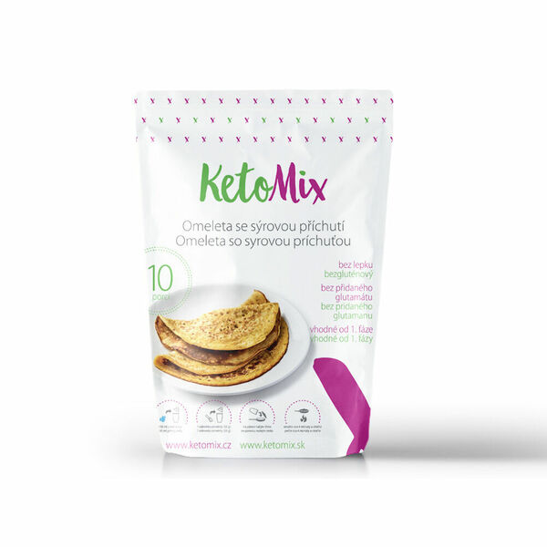 KETOMIX Proteinová omeleta se sýrovou příchutí 10 porcí porovnat ceny