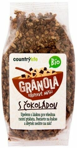 Country Life Granola - Křupavé müsli s čokoládou BIO 350g porovnat ceny