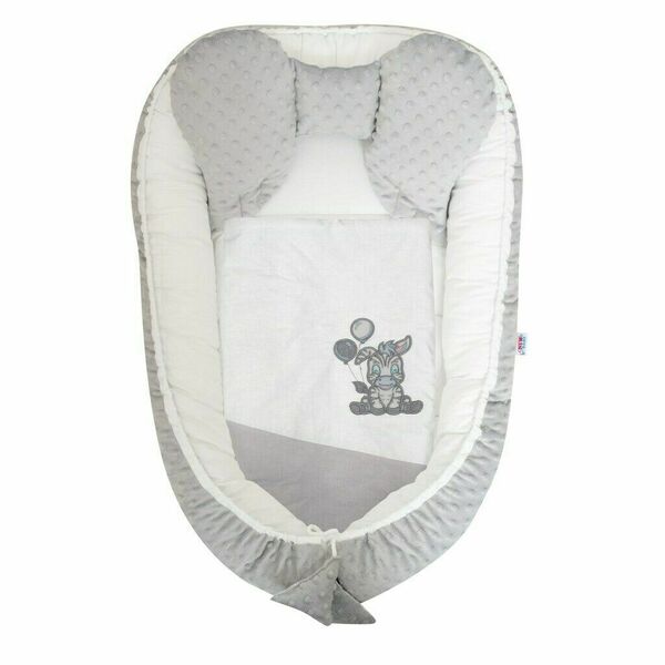 Hnízdečko s peřinkou pro miminko Minky New Baby Zebra exclusive bílo-šedé porovnat ceny