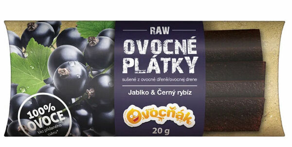 OVOCŇÁK plátky Jablko-Černý rybíz 20g porovnat ceny