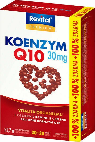 Revital Koenzym Q10 30mg+Selen+Vitamin E 30+30 kapslí ZDARMA porovnat ceny
