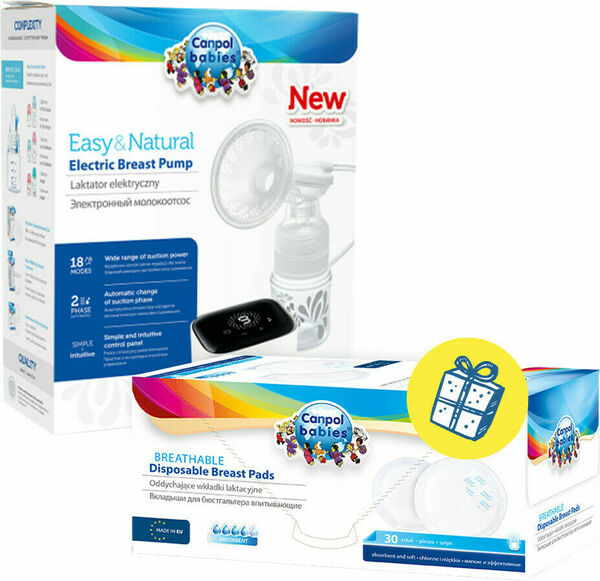 Canpol babies Elektrická odsávačka mateřského mléka EasyNatural + dárek porovnat ceny