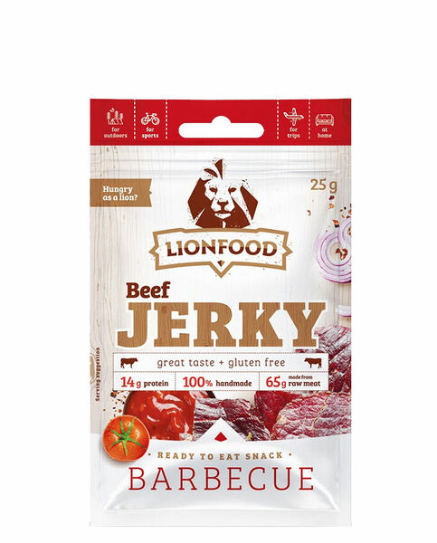 Lionfood Beef Jerky Barbecue 25g porovnat ceny
