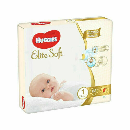 HUGGIES Elite Soft 1 3-5kg 82ks porovnat ceny