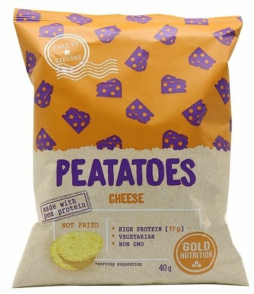 GoldNutrition Peatatoes proteinové chipsy sýr 40g porovnat ceny