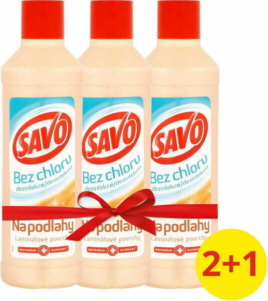 Savo Na podlahy Laminátové povrchy dezinfekční přípravek bez chloru 3x1l porovnat ceny