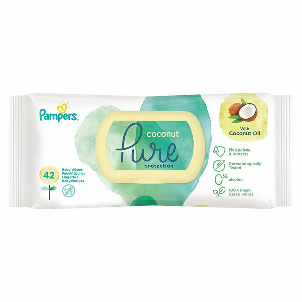 PAMPERS Coconut Pure Dětské čisticí ubrousky 42 ks porovnat ceny