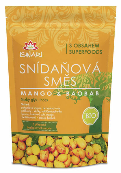 Iswari BIO Snídaňová směs mango-baobab 300 g porovnat ceny