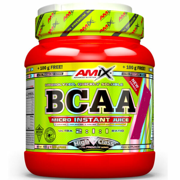 AMIX BCAA Micro instant juice raspberry limonade 500 g porovnat ceny