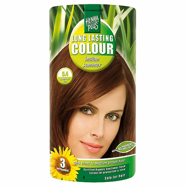 HENNA PLUS Přírodní barva na vlasy INDIÁNSKÉ LÉTO 5.4 100 ml porovnat ceny