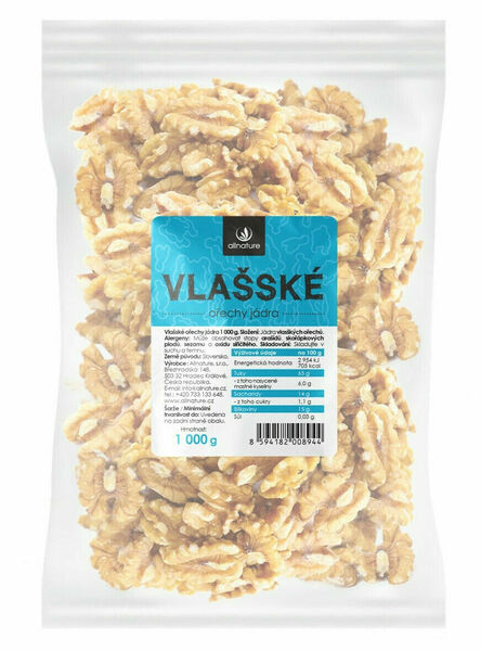 Allnature Vlašské ořechy 1000g porovnat ceny