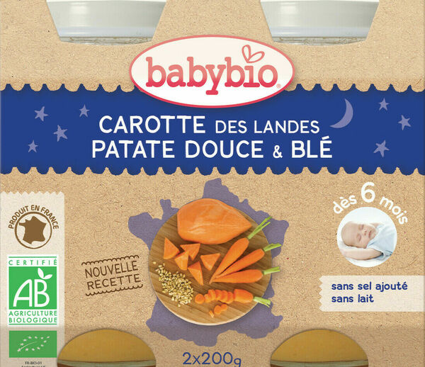 BABYBIO mrkev, sladké brambory a pšenice 2x200g porovnat ceny