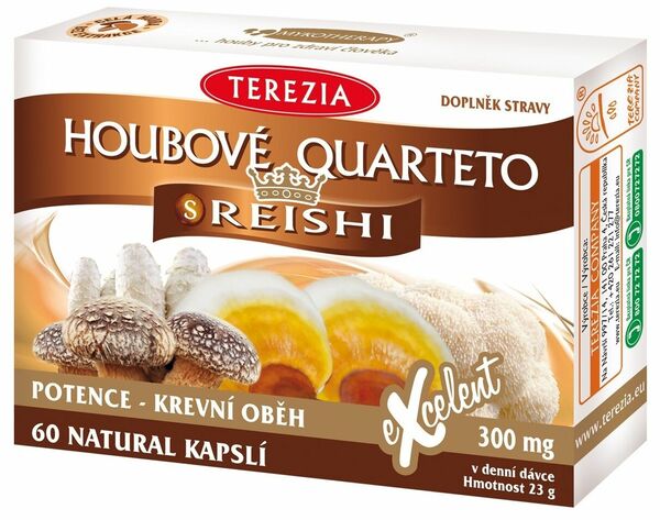 Terezia Houbové Quarteto s reishi 60 kapslí porovnat ceny