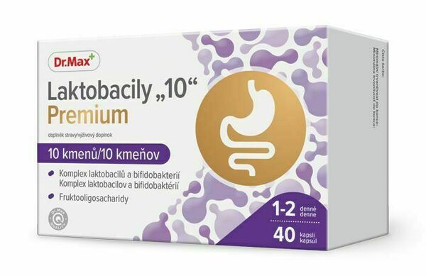 Dr.Max Laktobacily 10 Premium 40 kapslí porovnat ceny