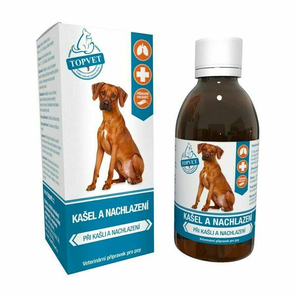 Topvet For Pets Kašel a nachlazení sirup pro psy 200 ml porovnat ceny