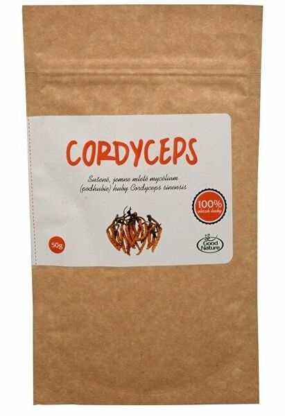 Zlatý doušek  Cordyceps prášek 100% sušené mycelium 50g porovnat ceny