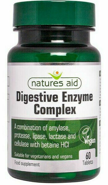 Natures aid Trávicí enzymy Complex s betainem HCl 100mg tbl.60 porovnat ceny