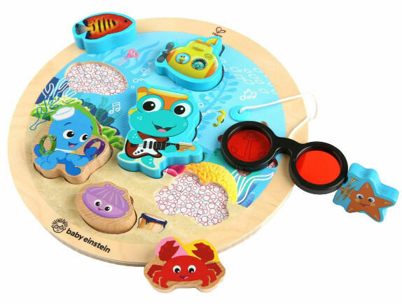 Baby Einstein, Hračka dřevěná puzzle Submarine Adventure HAPE,18m+ porovnat ceny