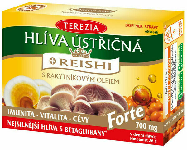 Terezia Hlíva ústřičná s REISHI FORTE 60 kapslí porovnat ceny