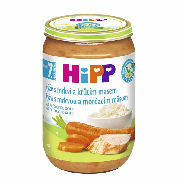 HIPP Junior Rýže s karotkou a krůtím masem BIO 220 g porovnat ceny