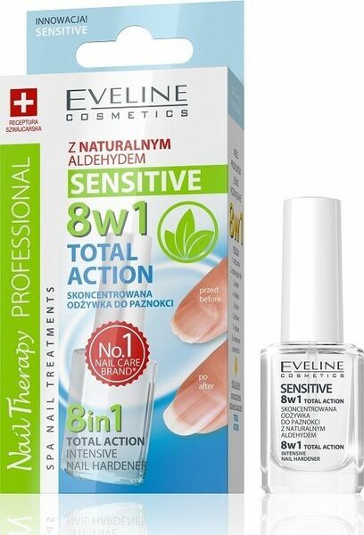 Eveline Cosmetics  Eveline SPA Nail Total 8v1 SENSITIVE - kondicionér na nehty 12ml porovnat ceny