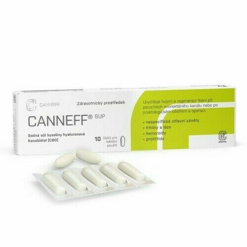 CANNEFF SUP rektální čípky 10ks porovnat ceny