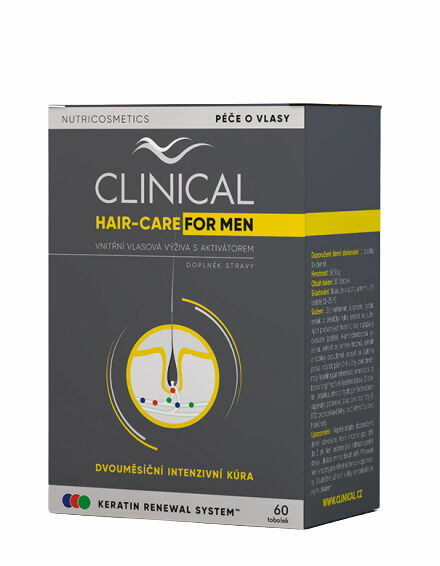 Clinical Hair-Care for MEN 60 tobolek–kúra na 2. měsíce porovnat ceny