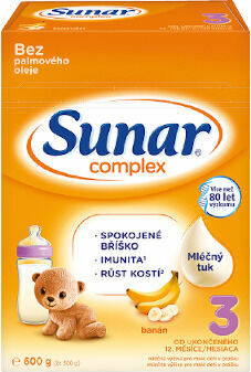 Sunar Complex 3 banán 600g porovnat ceny