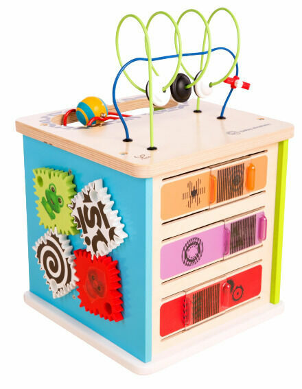 Baby Einstein, Hračka dřevěná aktivní kostka Innovation Station HAPE,12m+ porovnat ceny