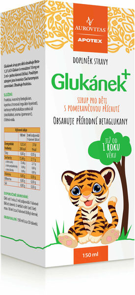 Betaglukan  Glukánek sirup pro děti 150ml porovnat ceny