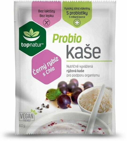 Topnatur Probio kaše černý rybíz s chia 60g porovnat ceny
