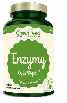 GreenFood Nutrition Enzymy Opti 7 Digest 90cps porovnat ceny