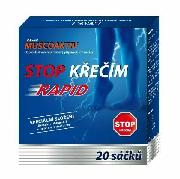 Zdrovit Muscoaktiv Stop křečím Rapid 20sáčků porovnat ceny