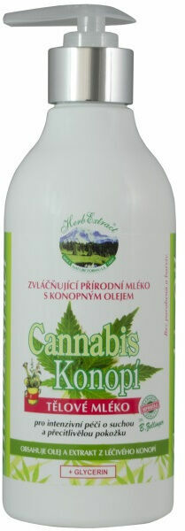 Herb Extract Zvláčňující tělové mléko s konopným olejem 400ml porovnat ceny