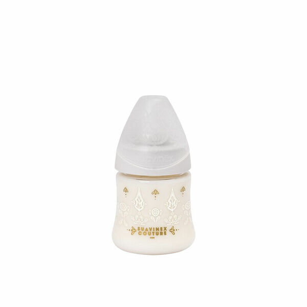 SUAVINEX Láhev PREMIUM COUTURE 2018 150 ml silikon - Bílá porovnat ceny