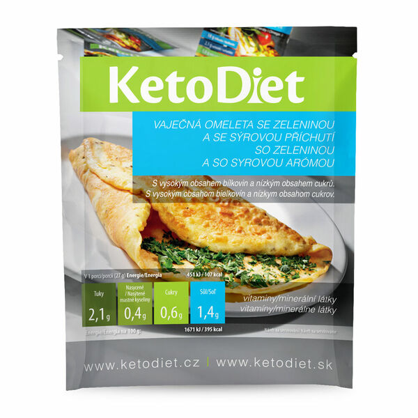 KETODIET Proteinová omeleta se sýrovou příchutí 7 porcí porovnat ceny