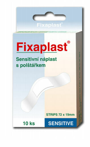Náplast Fixaplast Sensitive Strip 72x19mm 10ks porovnat ceny