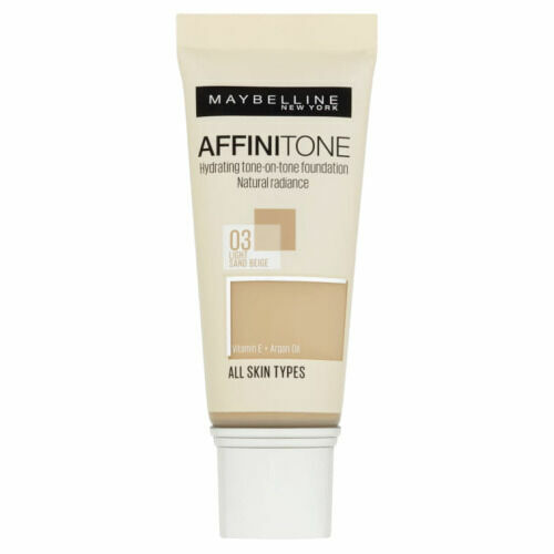 Maybelline Affinitone krycí hydratační make-up s vitaminem E 03 Light Sand Beige 30ml porovnat ceny