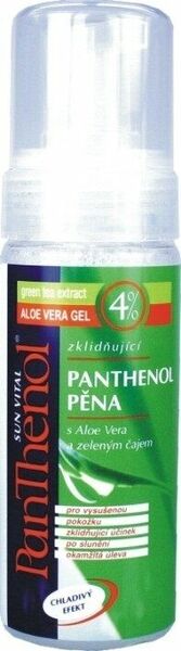 Sun Vivaco  Panthenol pěna 4% s Aloe a zeleným čajem 150ml porovnat ceny