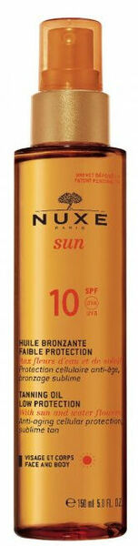 Nuxe Sun Bronzující olej na obličej a tělo SPF10 150ml porovnat ceny