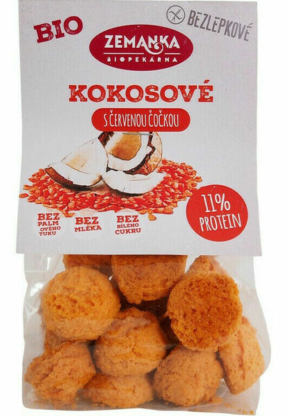 Biopekárna Zemanka  Bezlepkové čočkové bio hrudky s kokosem porovnat ceny